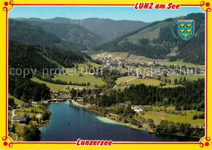 Lunz See Niederoesterreich Fliegeraufnahme