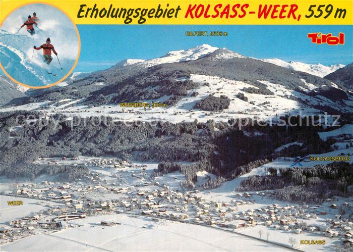 Kolsass Fliegeraufnahme Winter