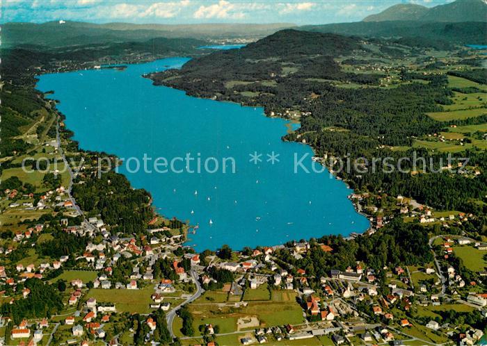 Velden Woerthersee Fliegeraufnahme Klagenfurt