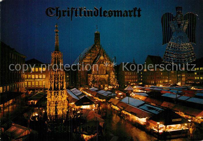 NueRNBERG  CITY Christkindlesmarkt Nacht