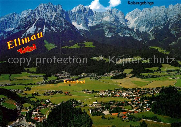 Ellmau Tirol Kaiserbad Kaisergebirge Fliegeraufnahme