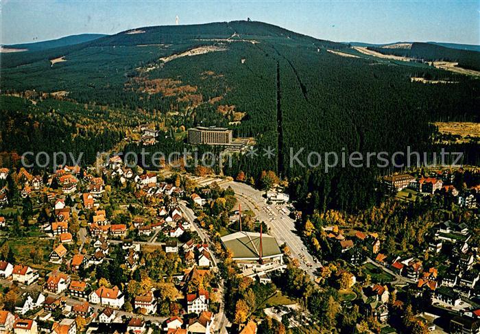 Braunlage Fliegeraufnahme Eisstadion Seilbahn Hotel Maritim