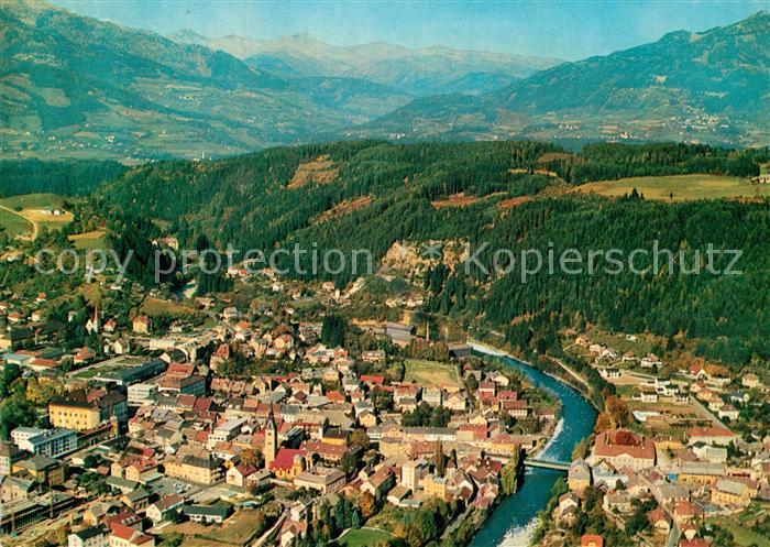 Spittal Drau Fliegeraufnahme