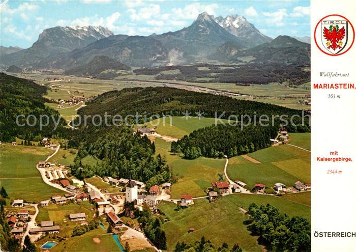Mariastein Tirol Fliegeraufnahme Kaisergebirge