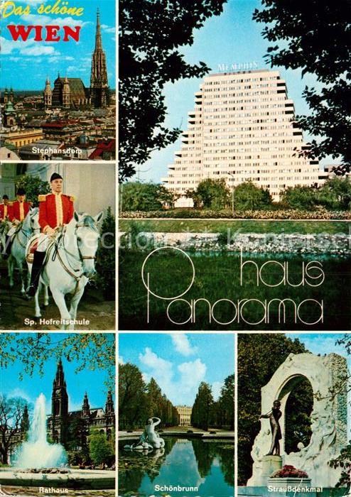Wien Stephansdom Hofreitschule Hotel Memphis Rathaus Schoenbrunn