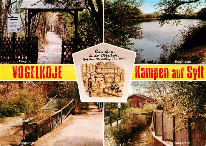 Kampen Sylt Vogelkoje Ententeich Fangpfeife Fangkanal