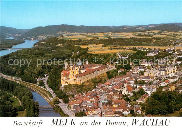 Melk Donau Fliegeraufnahme Barockstift