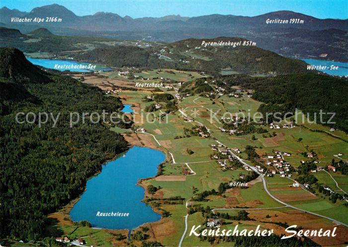 Keutschach See Fliegeraufnahme Seebtal