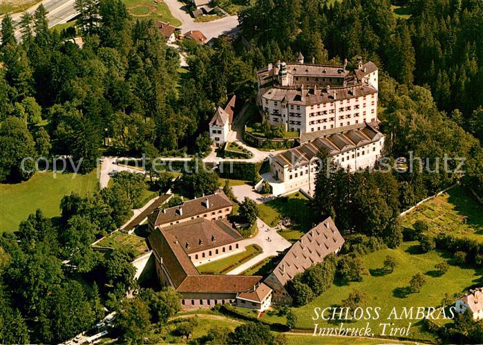 Innsbruck Fliegeraufnahme Schloss Ambras