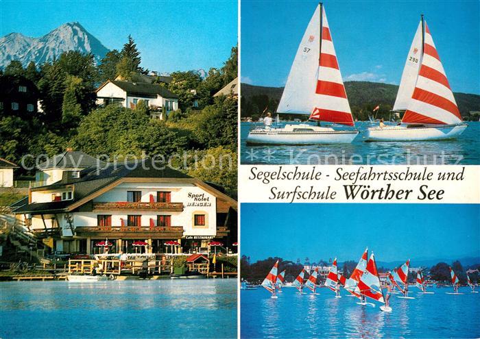 Velden Woerthersee Segelschule Seefahrtsschule Surfschule Sporthotel Berger