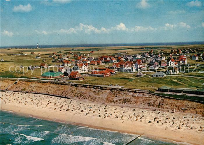 Wenningstedt Sylt Fliegeraufnahme mit Strand