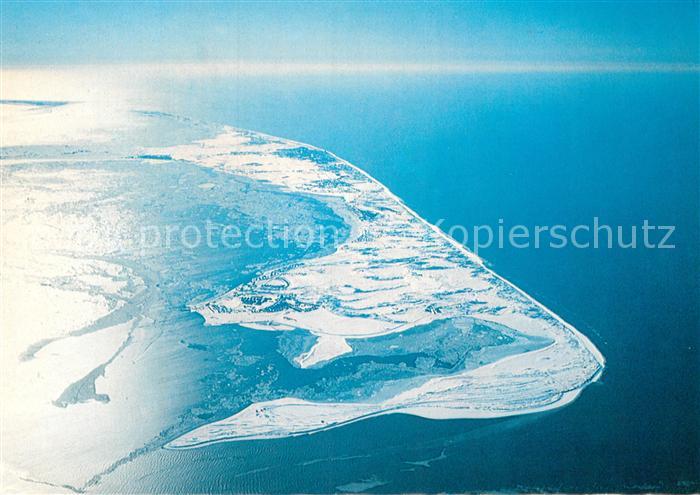 Sylt Fliegeraufnahme von Norden im Winter