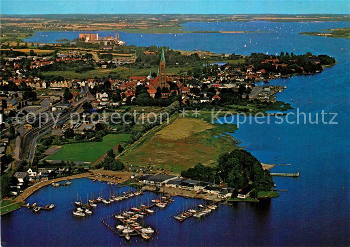 Schleswig Schlei Fliegeraufnahme Hotel Restaurant Caf? Strandhalle