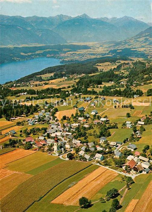 Obermillstatt Kaernten Fliegeraufnahme Millstaettersee