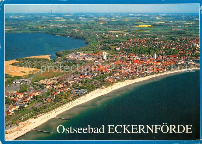 ECKERNFoeRDE Ostseebad Fliegeraufnahme mit Strand