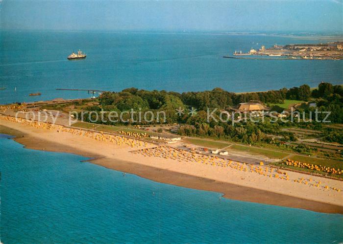 Cuxhaven Nordseebad Fliegeraufnahme mit Strand