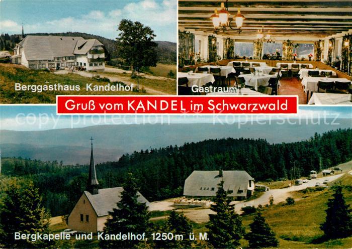 St Peter Schwarzwald Berggasthaus Kandelhof Gastraum Bergkapelle Kandelhof