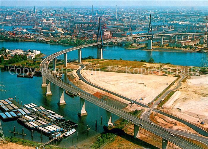 HAMBURG  CITY Fliegeraufnahme Koehlbrandbruecke