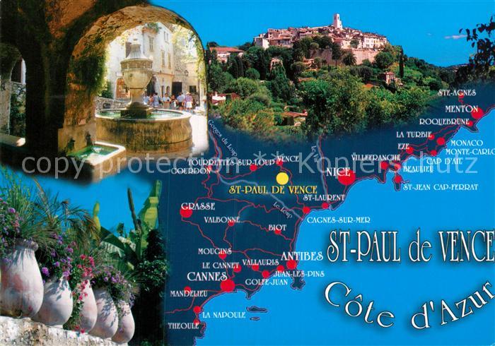 Saint-Paul-de-Vence Lageplan