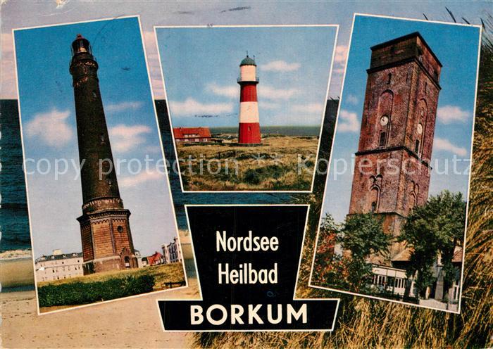 BORKUM Nordseebad Niedersachsen Leuchttuerme