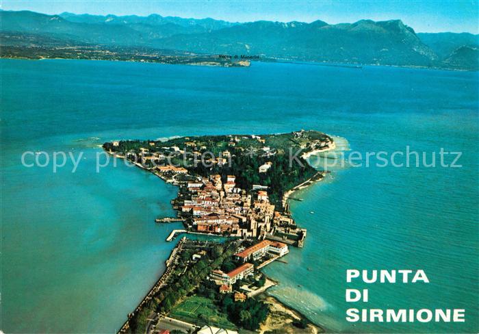 Sirmione Lago di Garda Fliegeraufnahme