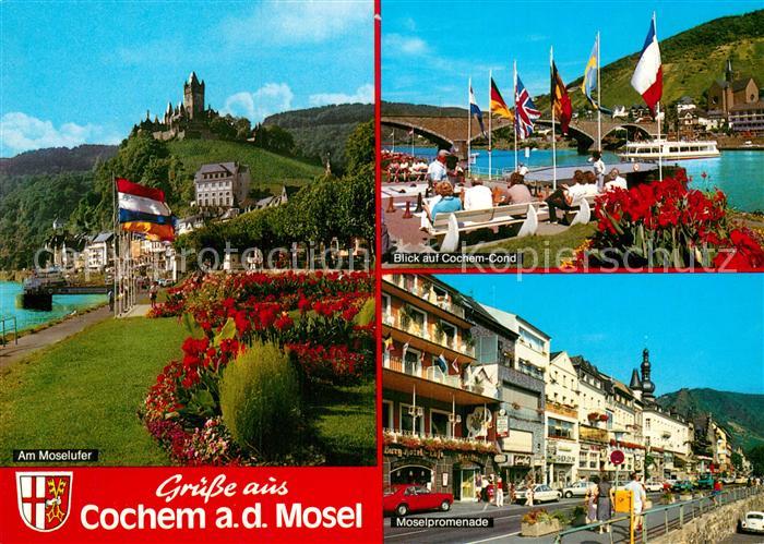 Cochem Mosel Moselufer Cochem-Cond Moselpromenade