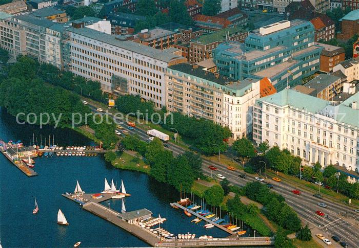 HAMBURG  CITY Aussenalster Fliegeraufnahme