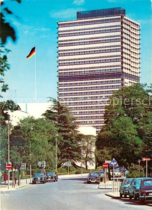 Bonn Rhein Buero-Hochhaus des Bundestages