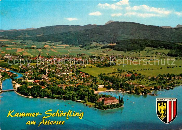 Kammer Attersee Fliegeraufnahme Schloss Schoerfling