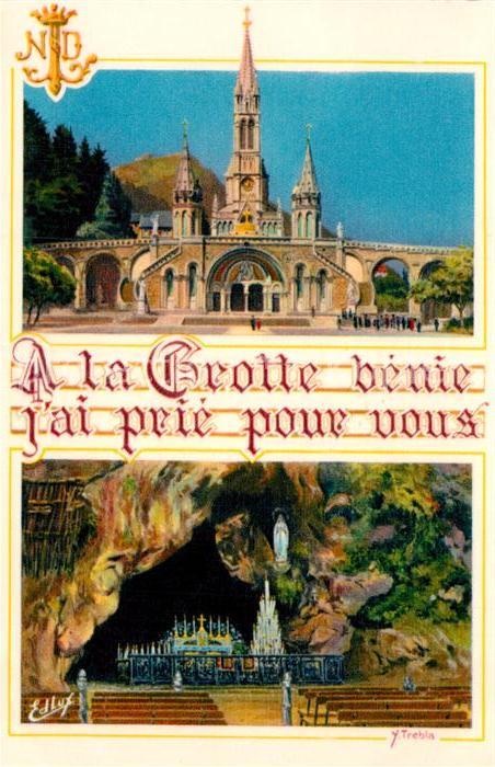 Lourdes Hautes Pyrenees Basilique Grotte Miraculeuse