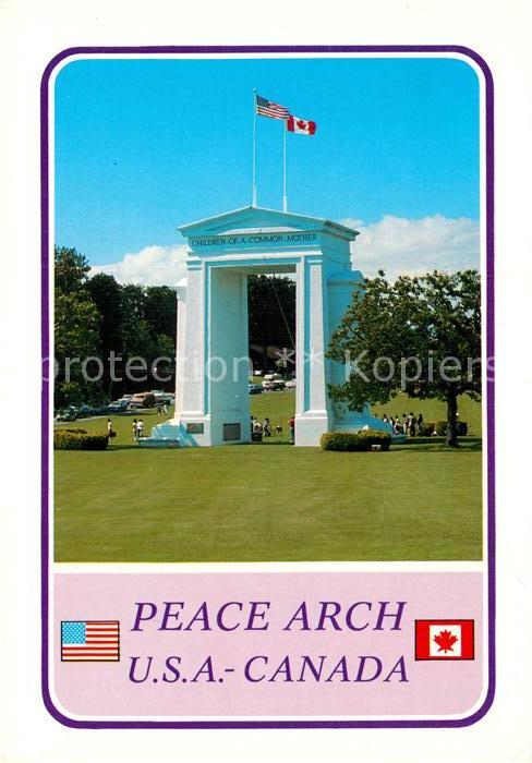 Blaine Washington International Peace Arch USA Canada Border