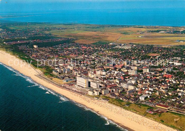 Westerland Sylt Nordseeheilbad Fliegeraufnahme