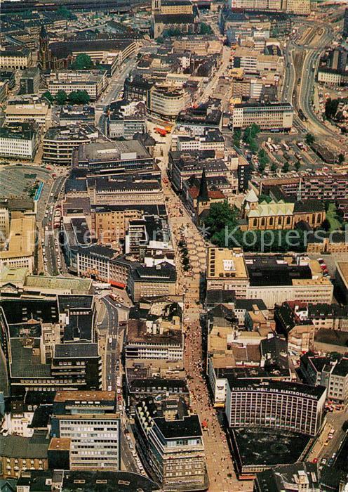 Essen Ruhr Innenstadt Fliegeraufnahme