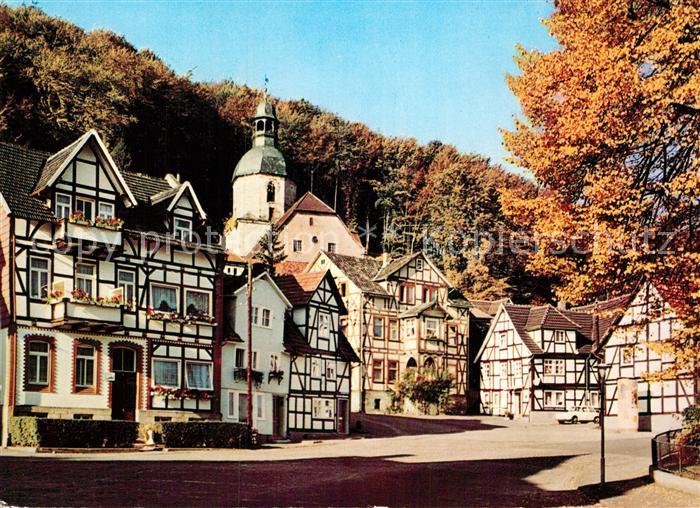 Bad Sooden-Allendorf Wendischer Markt Fachwerkhaeuser Herbststimmung