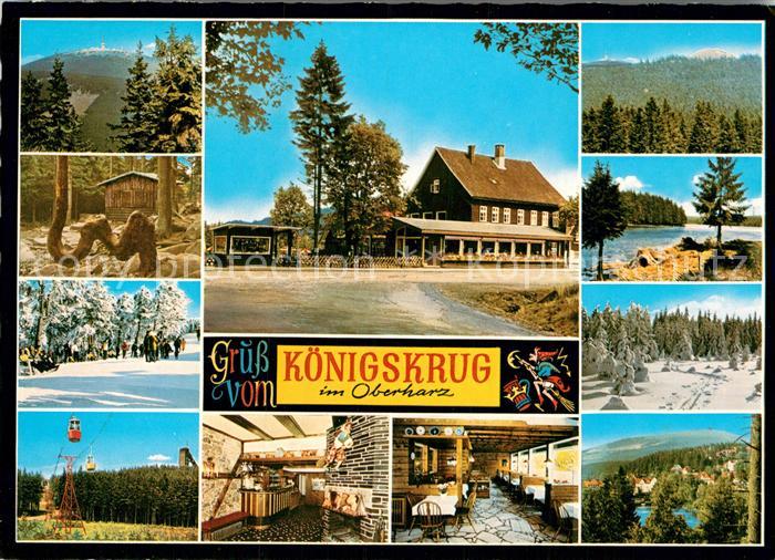 Koenigskrug Harz Landschaftspanorama Berghotel Bergbahn