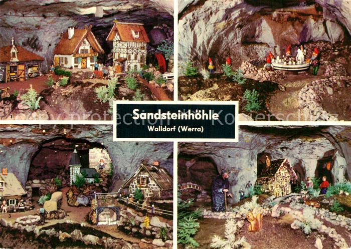 Walldorf Meiningen Sandsteinhoehle Maerchenhoehle Sagenhoehle Historische Staett