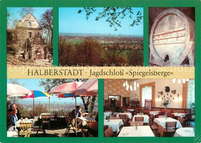 Halberstadt Jagdschloss Spiegelsberge Fass Freiterrasse Gaststaette