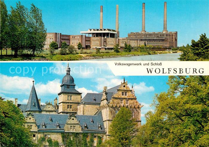 Wolfsburg Industrie Volkswagenwerk und Schloss