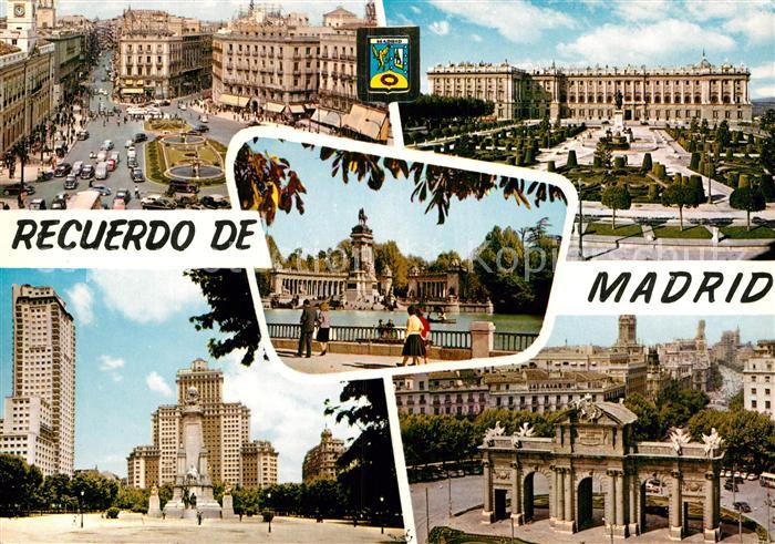 Madrid Spain Puerta del Sol Palacio Real Parque del Retiro Plaza de Espana Puert