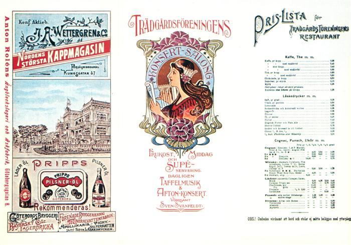 Goeteborg Horticultural Society Gartenrestaurant Repro