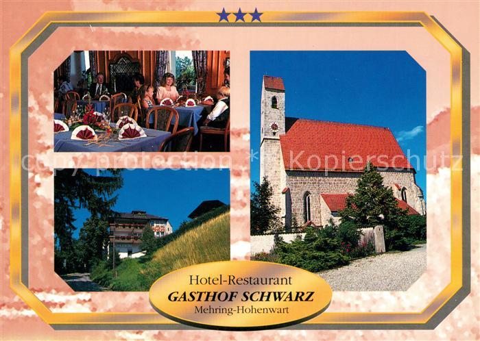 Hohenwart Altoetting Hotel Restaurant Gasthof Schwarz Kirche