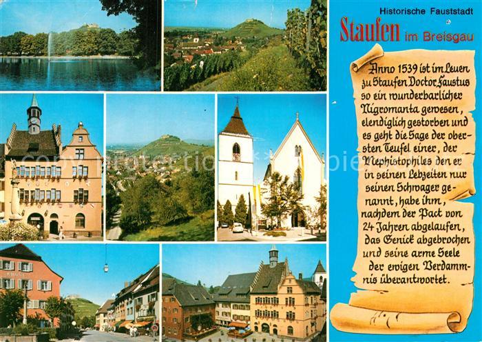 Staufen Breisgau Teilansichten Historische Fauststadt