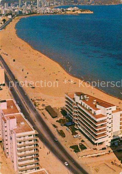Benidorm Hotel Glasor playa poniente vista aérea
