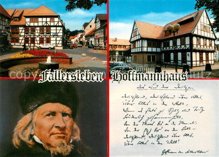 Fallersleben Hoffmannhaus Fachwerkhaus Portraet