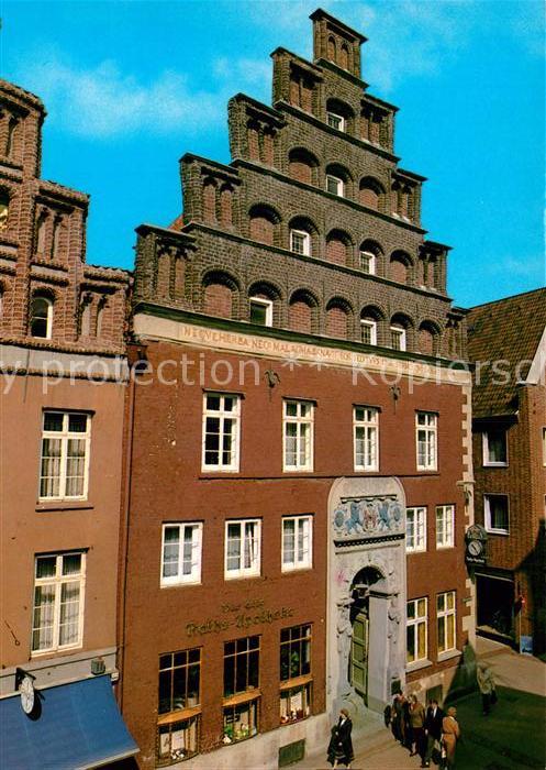 LueNEBURG  CITY Alte Rathsapotheke 16. Jhdt. Renaissanceportal Giebelhaus Histor