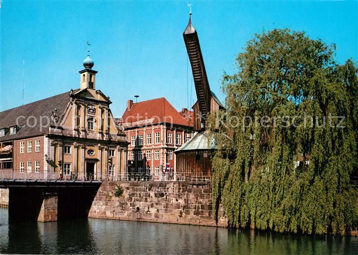 LueNEBURG  CITY Altes Kaufhaus und Kran