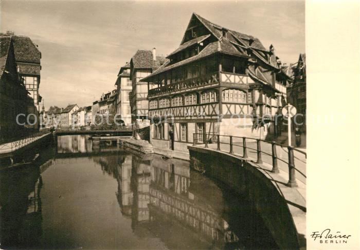 Strassburg Elsass Pflanzbad Fachwerkhaeuser