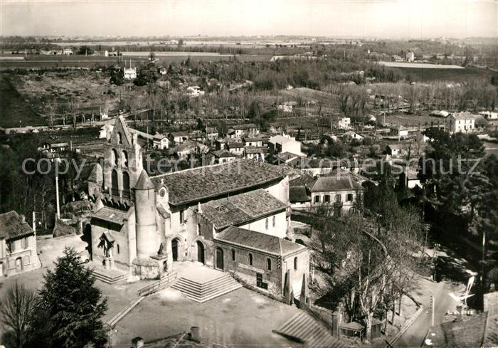 Pibrac Eglise Sainte Germaine vue aerienne