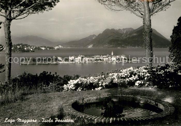 Isola Pescatori Panorama Blick ueber den See