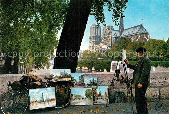 Paris et ses merveilles Peintre de la rive ga